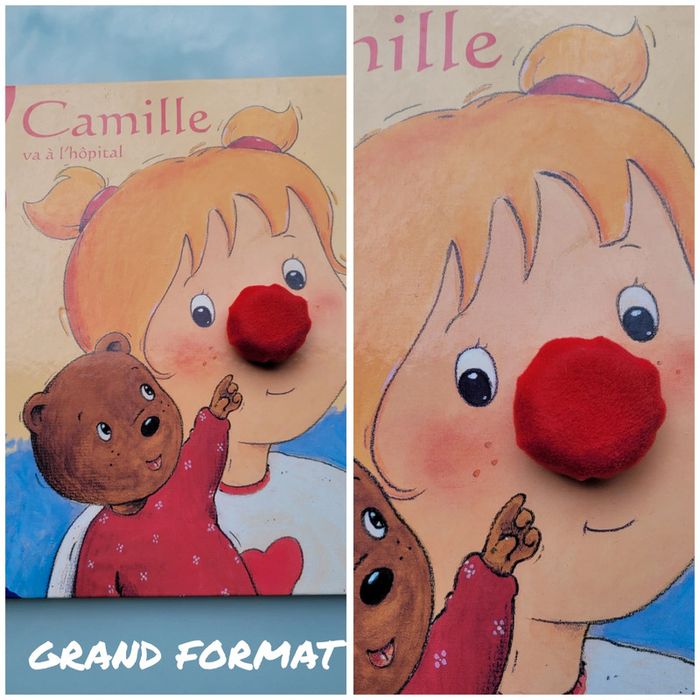 Livre animé d'un nez rouge Pouet pouet 🤡 grand format, Camille va à l'hôpital (36)