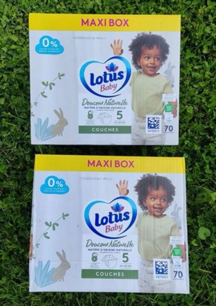 140 couches lotus baby taille 5