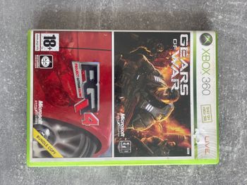 Jeu double pack pour Xbox 360, Gears of war et PGR 4, project gotham racing 4 en français.
