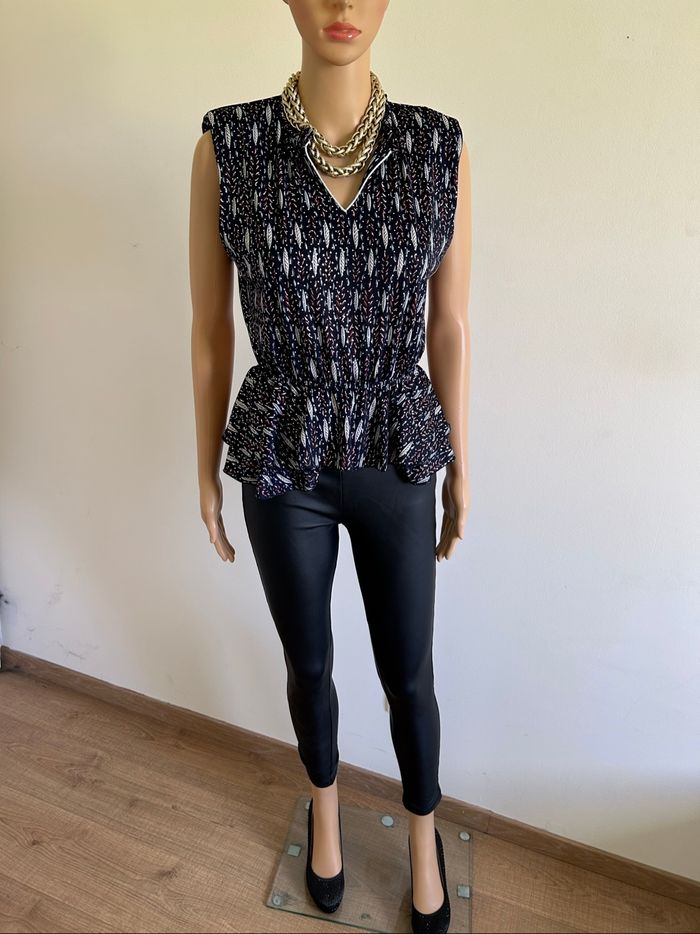 Blouse imprimée sans manches Morgan taille S jamais portée - photo numéro 3