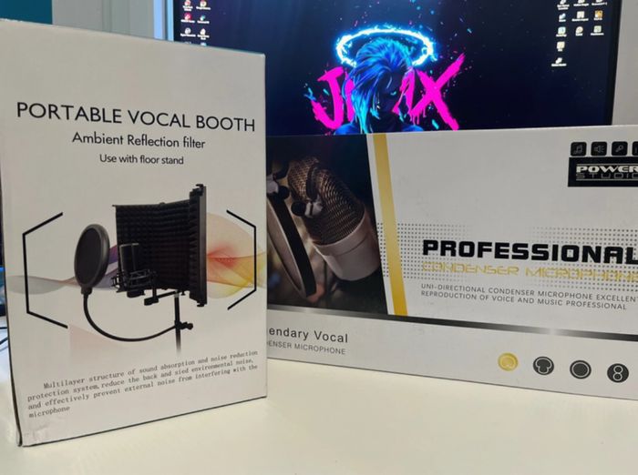Bundle power studio micro avec bras + filter micro