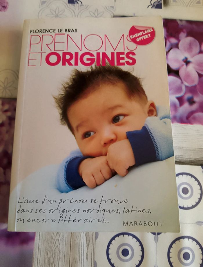 Livre prénoms et origines