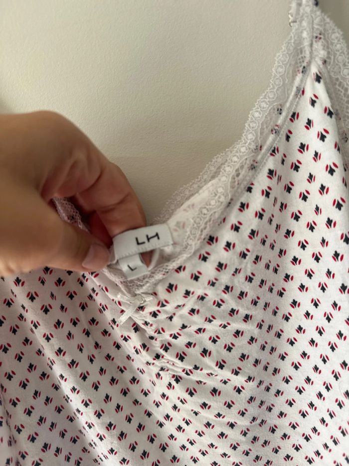 👚 débardeur de pyjama femme - taille L - la halle - très bon état - photo numéro 2