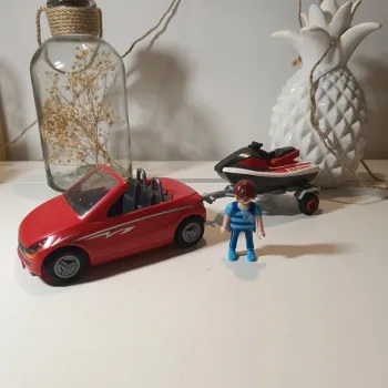 Playmobil voiture avec remorque et jet-ski 5133