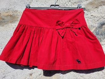 Superbe jupe rouge Abercrombie & Fitch Taille O ou 24 ou 10/12 ans