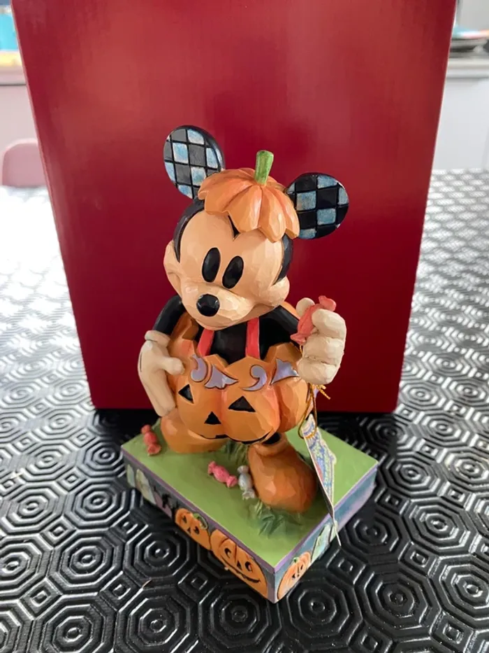 Figurine disney traditions mickey citrouille