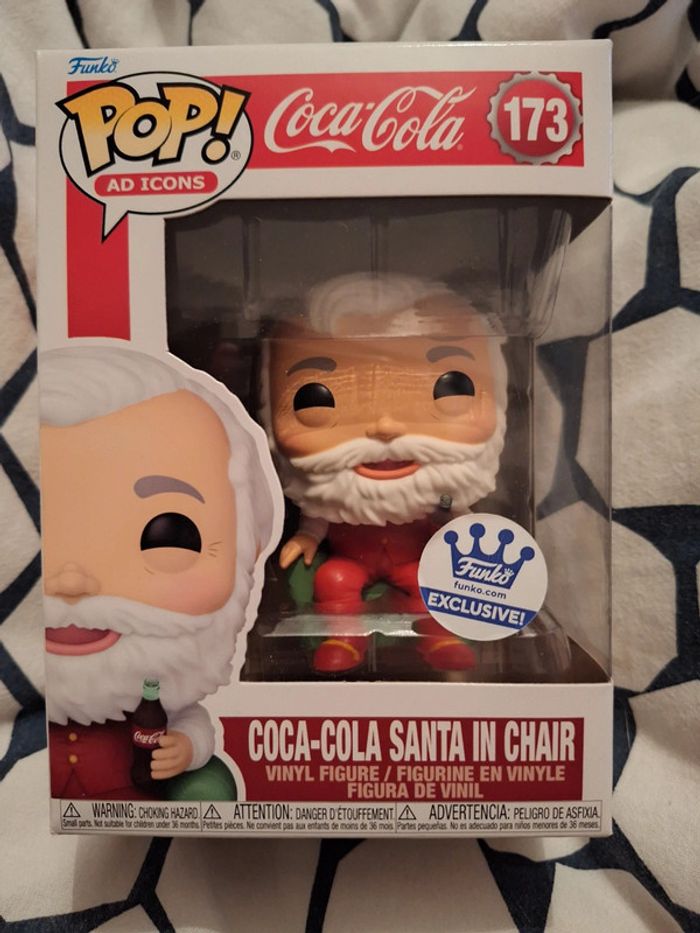 Funko pop Coca-Cola santa in chair 173