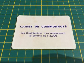 Les contributions vous remboursent carte caisse de communauté Monopoly Miro Parker company #A63