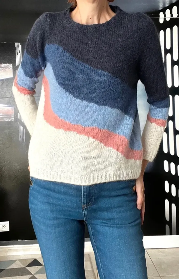 Pull Aurora mohair laine alpaga t 36 Sezane