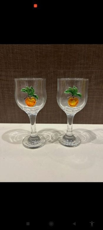 2 verres en étain neuf