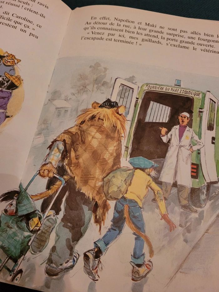 Caroline et les Vagabonds SDF lion crinière livre album collection années 90 Pierre Probst - photo numéro 8