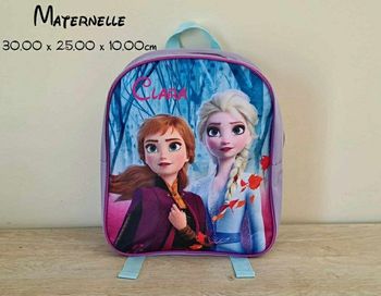 Sac reine des neiges personnalisé maternelle