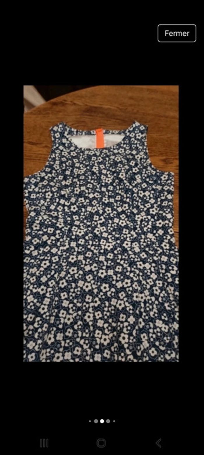 Robe bleu fleuries Essentiel Antwerp taille 38 - photo numéro 10