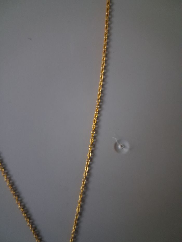 Collier #acierinoxydable doré médaillon solaire noir - photo numéro 7