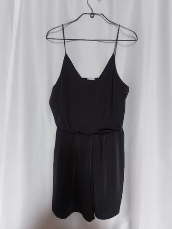 Combi-short "satin" noir Pimkie