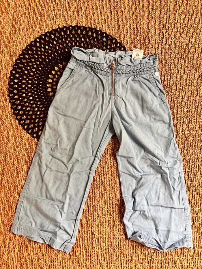 Pantalon fluide toile jean