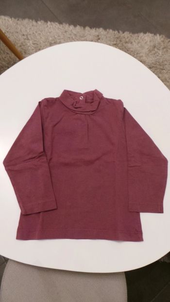 Sous pull à col roulé violet Kiabi