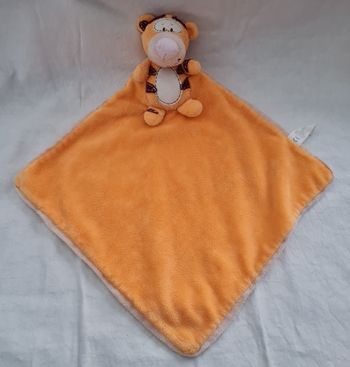 Doudou  Tigrou baby losange orange - Disney