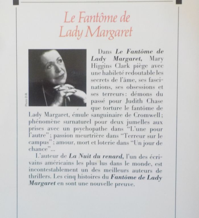 LE FANTOME DE LADY MARGARET de Mary HIGGINS CLARK Ed. Albin Michel - photo numéro 2