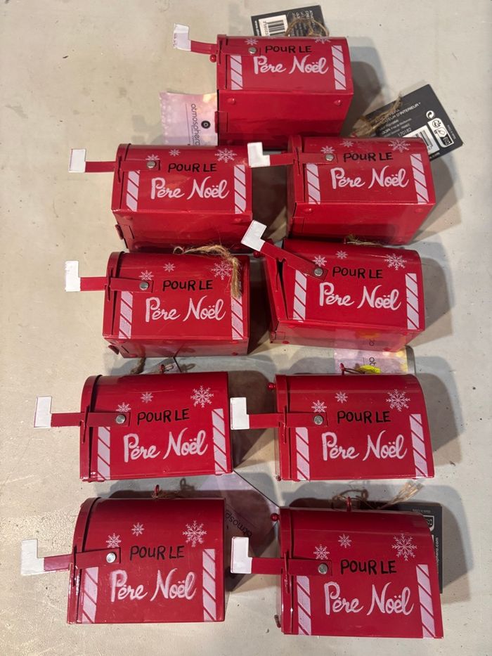Lot 10 boîte à lettre de Noël