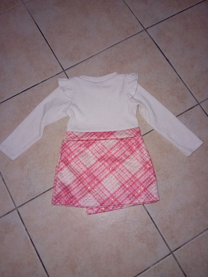 Robe 2 ans Blanche et rose - photo numéro 2
