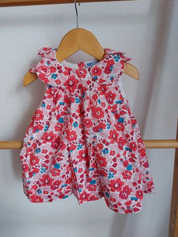 Robe jacadi liberty betsy cerise 12 mois parfait état