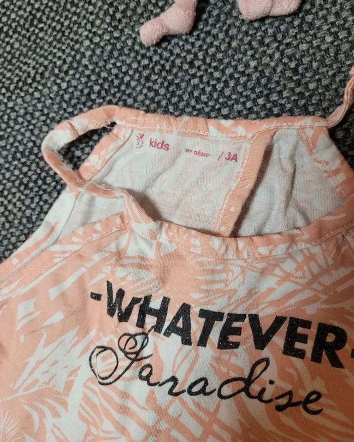 Robe légère motifs palmiers 3 ans - photo numéro 4