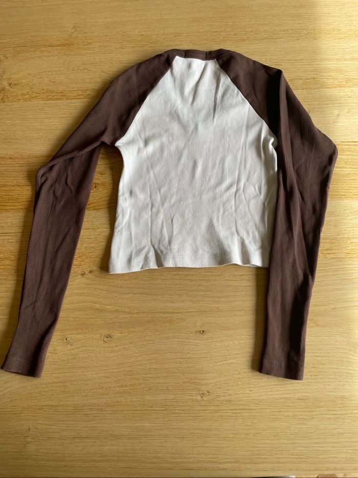 T-shirt court manches longues, taille S - photo numéro 4