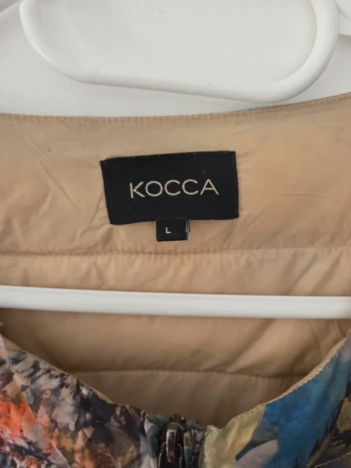 Veste doudoune effet matelassée femme fleuris TBE taille L kocca - photo numéro 2