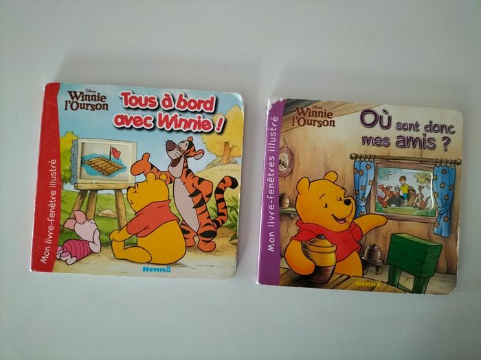 2 livres winnie - mon livre fenêtre illustré