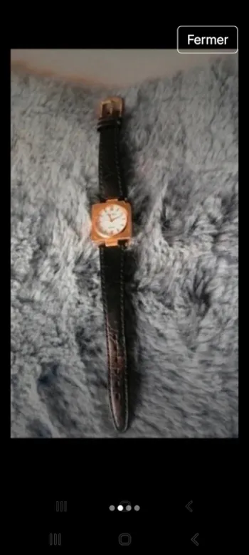 Montre vintage Philip perso bracelet en cuir très bon état il faut simplement changer la pile
