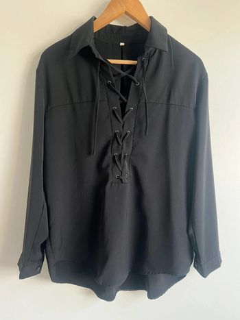 Blouse infroissable noire