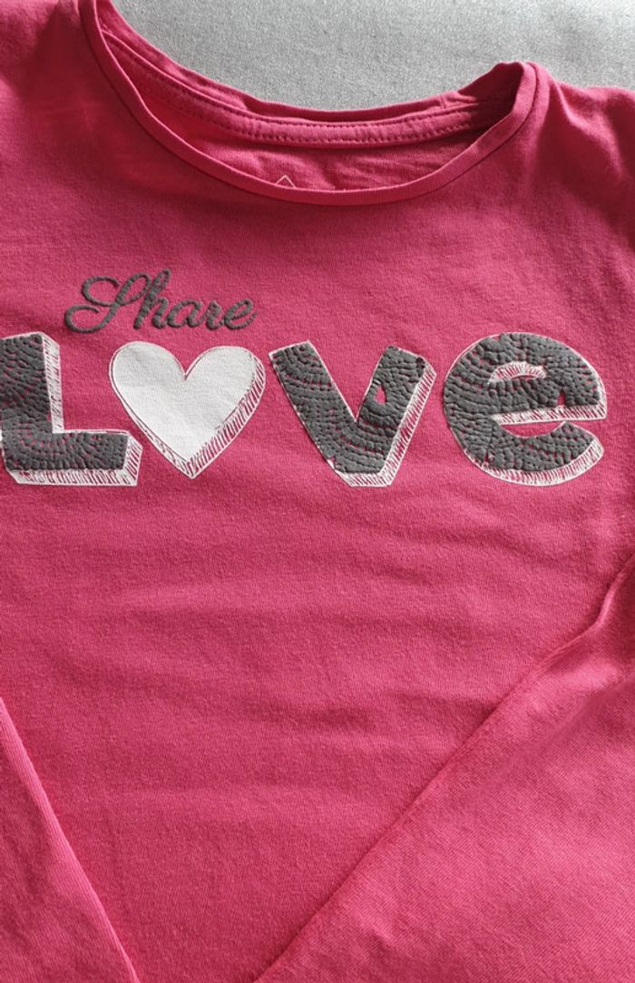 Tee-shirt rose TEX 2-3 ans - photo numéro 4