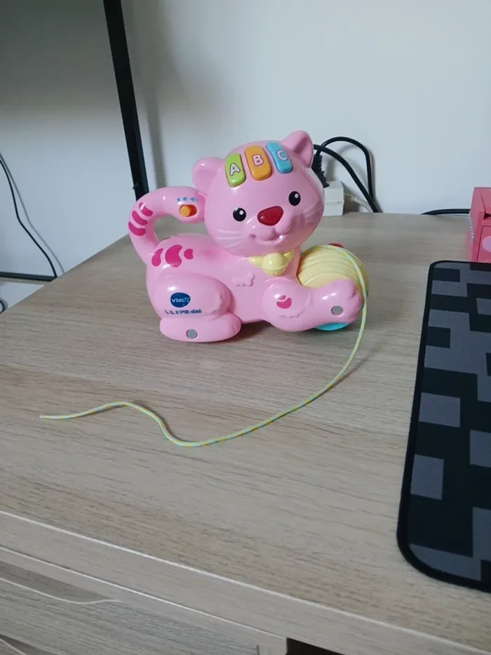 123 petit chat jouet a rouler - photo numéro 4