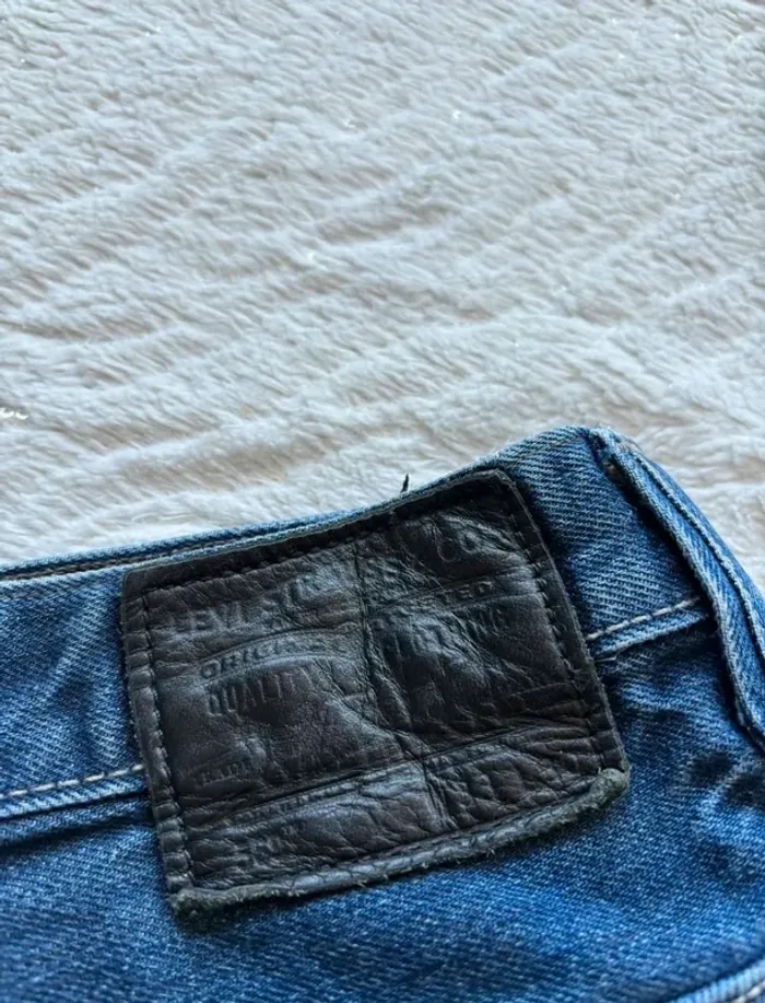 Jean Levi’s 569 loose Straight droit ample homme W33 L30 Made in Mexico bleu foncé L/44 Vintage Y2K - photo numéro 3