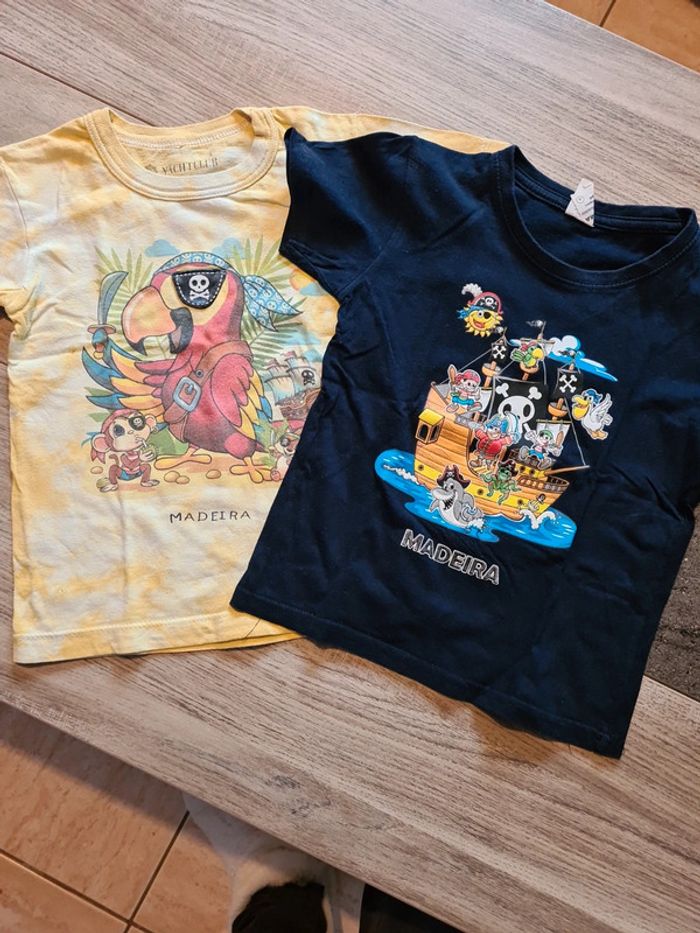 2 tee shirts madère 4 ans