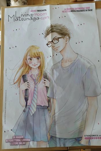 Grand Poster Living Room Matsunaga-san manga / anime Shojo affiche 68cm x 48cm
