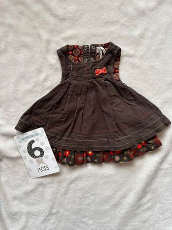 Robe aspect velours sans manche
