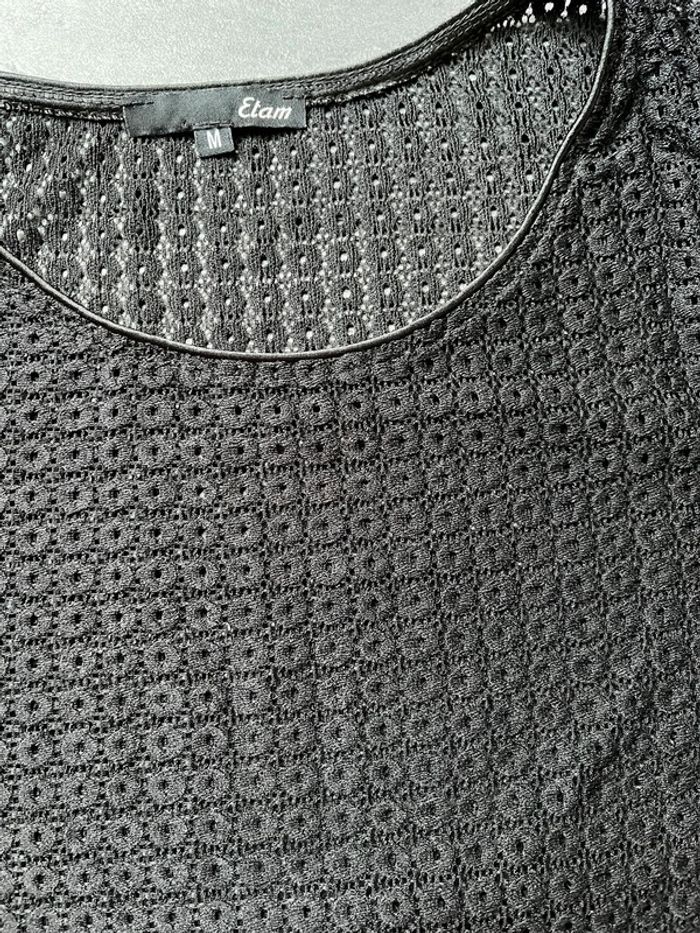 Haut transparent manches 3/4 Étam taille M - photo numéro 2