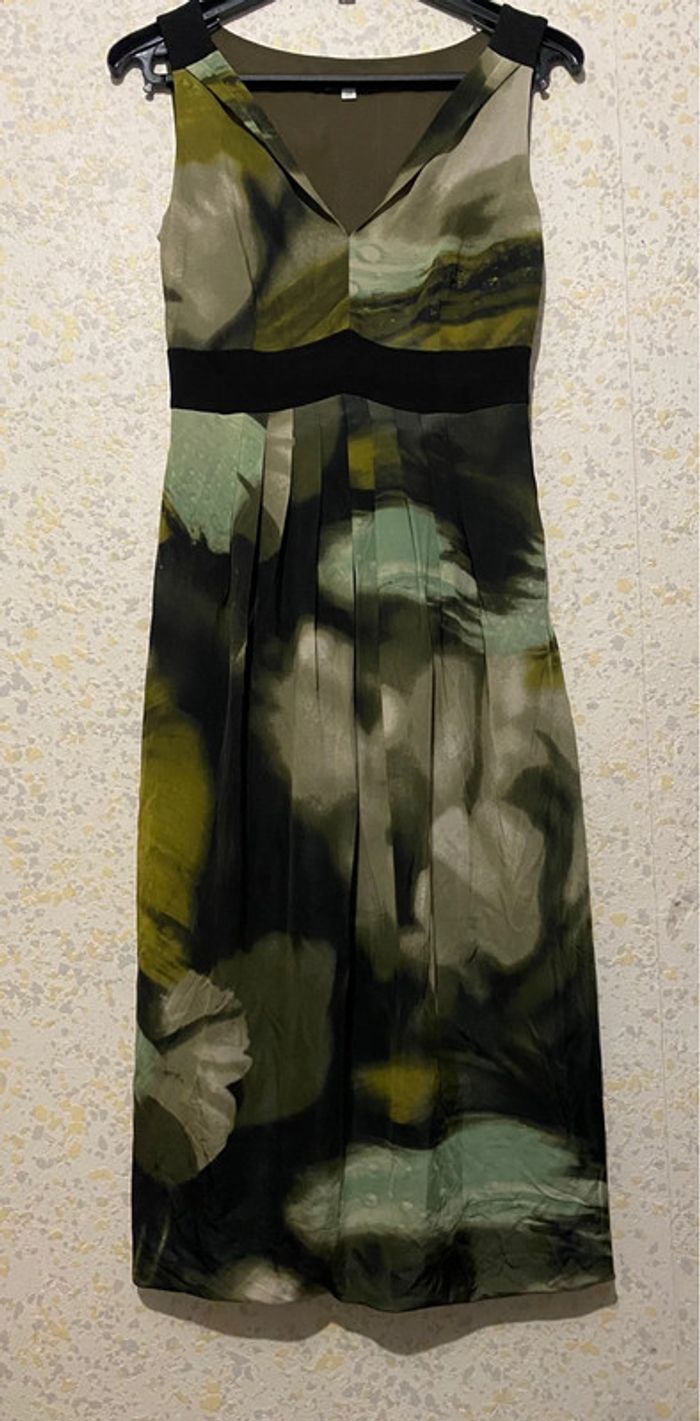 Robe solar motif vert 34