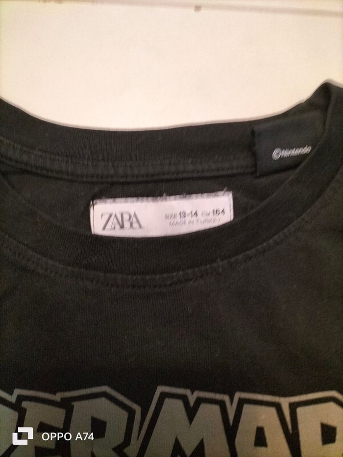 Garçon 13/14 ans 🩵 T-shirt Zara - photo numéro 3