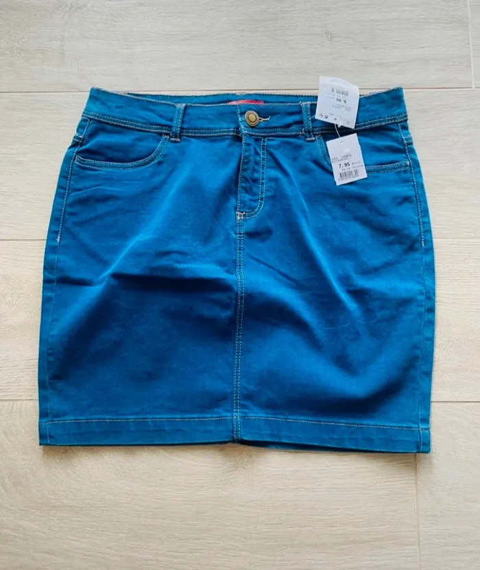 Jupe bleue Tissaia petit 40