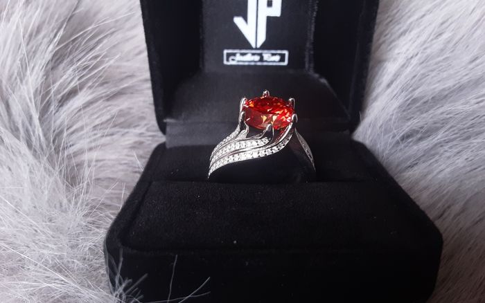 Bague mariage fiançailles anniversaire gravée Au750 Moissanite 9mm 3carats - photo numéro 3