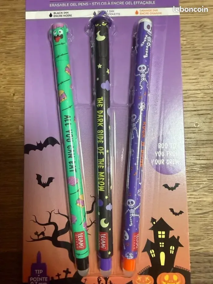 Lot de 3 stylos effaçables – Halloween 2025 – Legami - photo numéro 3