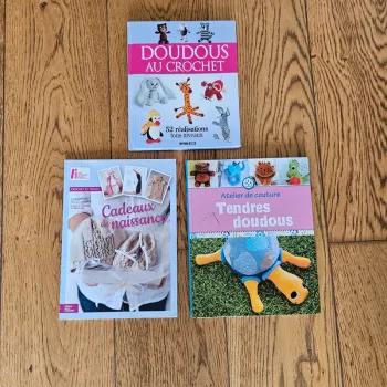 3 livres Couture, Tricot, Crochet
