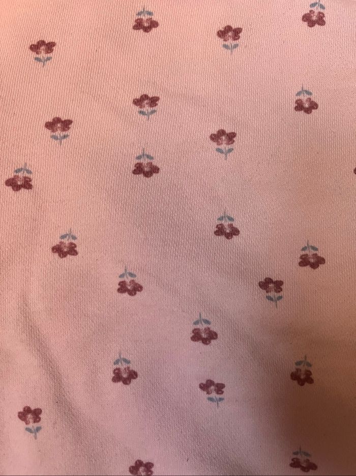 Pull fleuri rose fille 5-6 ans - photo numéro 2