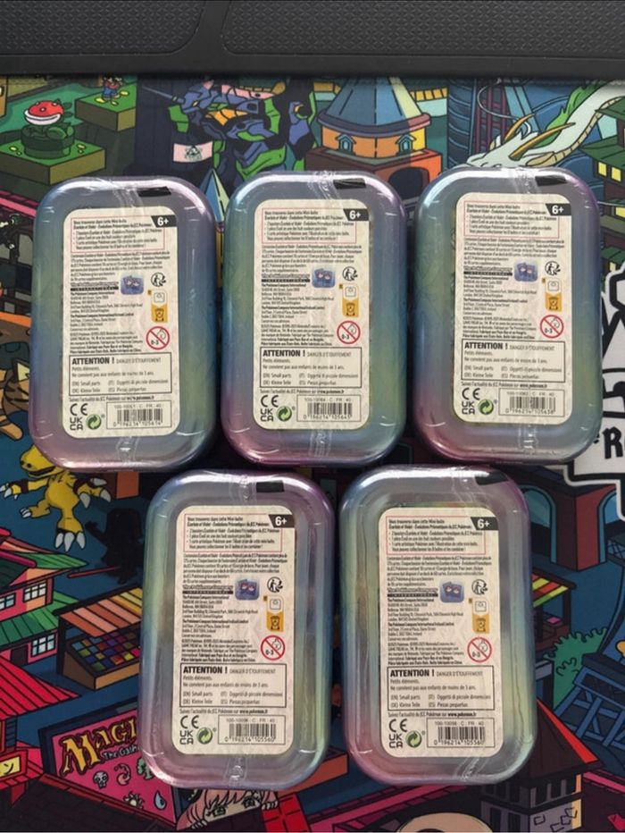 Lot de 5 mini tins évolutions prismatiques ev8.5 - photo numéro 2