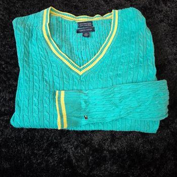 Pull torsadé tommy hilfiger 2013 pima coton