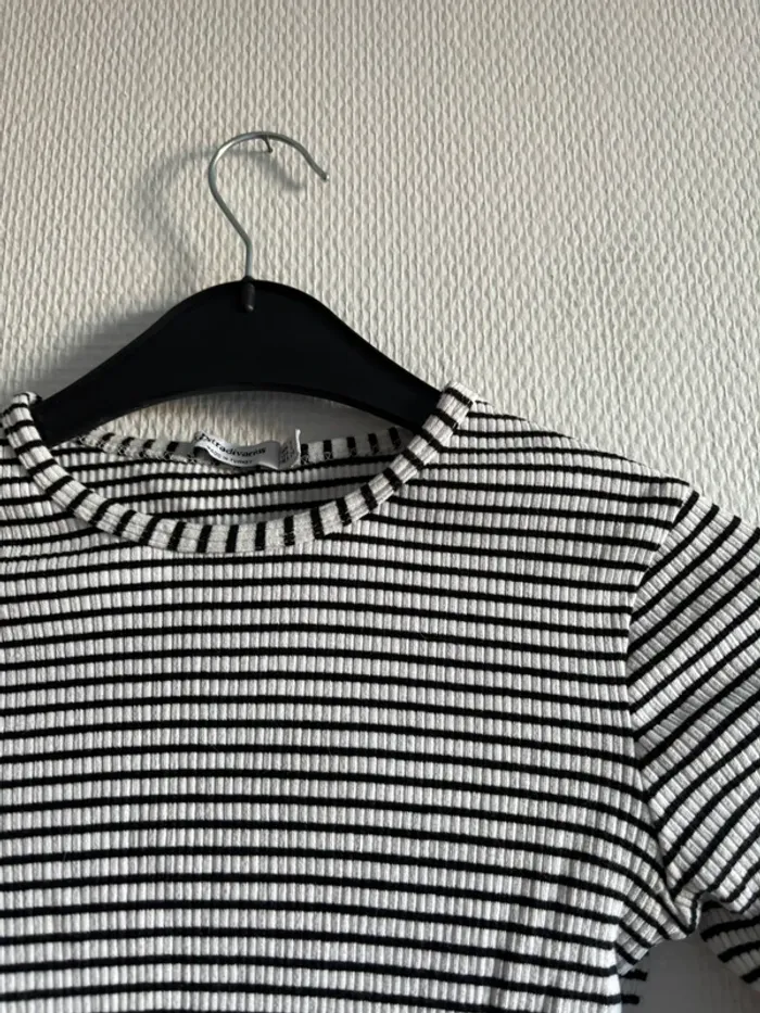 T shirt manches longues rayé - photo numéro 2