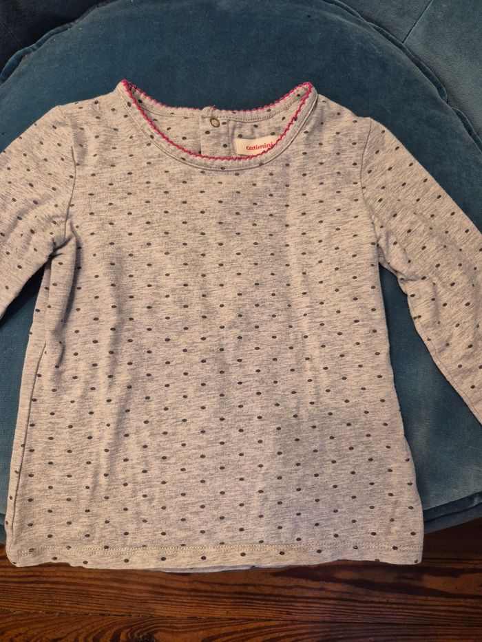 Tee shirt manches longues Catimini t. 3 ans - photo numéro 2